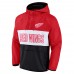 Толстовка на короткой молнии Detroit Red Wings Fanatics Backhand Shooter Defender Anorak Raglan - Red/Black