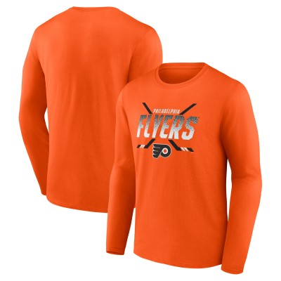 Philadelphia Flyers Covert Long Sleeve T-Shirt - Orange