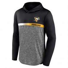 Pittsburgh Penguins Podium Defender Pullover Hoodie - Black