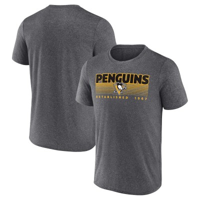 Футболка Pittsburgh Penguins Prodigy Performance - Heathered Charcoal