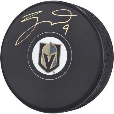 Autographed Vegas Golden Knights Jack Eichel Fanatics Authentic Hockey Puck