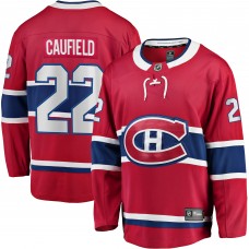 Игровая джерси Cole Caufield Montreal Canadiens Home Premier Breakaway - Red