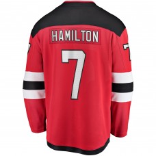 Игровая джерси Dougie Hamilton New Devils Home Premier Breakaway Player - Red
