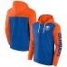 Толстовка на молнии New York Islanders Fanatics Down and Distance - Heather Royal/Heather Orange