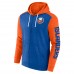 Толстовка на молнии New York Islanders Fanatics Down and Distance - Heather Royal/Heather Orange