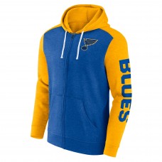 Толстовка на молнии St. Louis Blues Fanatics Down and Distance - Heather Blue
