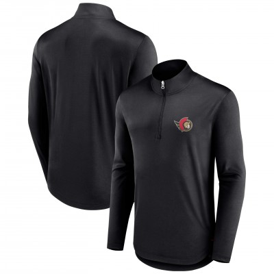 Кофта на короткой молнии Ottawa Senators Fanatics Tough Minded - Black