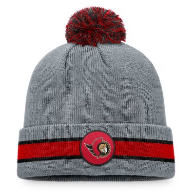 Шапка с помпоном Ottawa Senators Cuffed - Heathered Gray