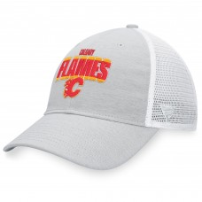 Бейсболка Calgary Flames Team Trucker - Heather Gray/White