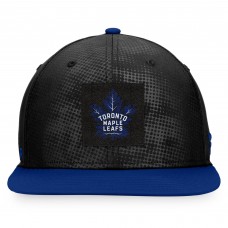 Toronto Maple Leafs Fanatics Black/Blue Authentic Pro Alternate Logo Snapback Hat