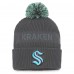 Шапка с помпоном Seattle Kraken Authentic Pro Home Ice Cuffed - Charcoal Шапка с помпоном Seattle Kraken Authentic Pro Home Ice Cuffed - Charcoal