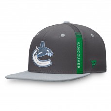 Бейсболка Vancouver Canucks Fanatics Authentic Pro Home Ice - Charcoal