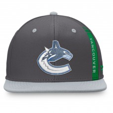 Бейсболка Vancouver Canucks Fanatics Authentic Pro Home Ice - Charcoal