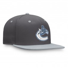 Бейсболка Vancouver Canucks Fanatics Authentic Pro Home Ice - Charcoal