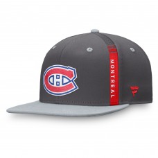 Montreal Canadiens Authentic Pro Home Ice Snapback Hat - Charcoal