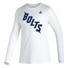Tampa Bay Lightning Adidas 2022 NHL Stadium Series Amplifier Long Sleeve T-Shirt - White