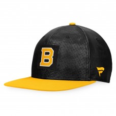 Boston Bruins Authentic Pro Alternate Logo Snapback Hat - Black/Gold