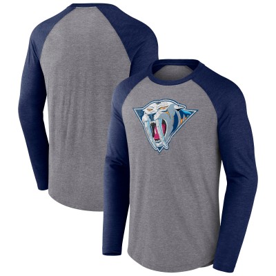 Футболка Nashville Predators Fanatics Special Edition Long Sleeve Tri-Blend Raglan - Heather Gray
