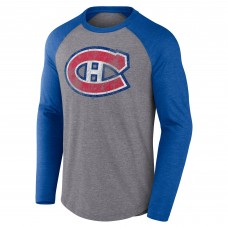 Футболка Montreal Canadiens Fanatics Special Edition Long Sleeve Tri-Blend Raglan - Heather Gray