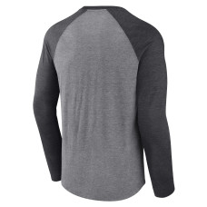Футболка Vegas Golden Knights Fanatics Heather Gray/Black Special Edition 2.0 Long Sleeve Raglan Футболка Vegas Golden Knights Fanatics Heather Gray/Black Special Edition 2.0 Long Sleeve Raglan