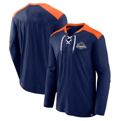 Футболка New York Islanders Fanatics Special Edition 2.0 Long Sleeve Lace-Up - Navy