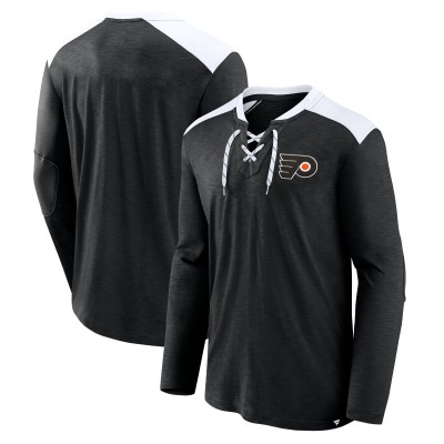 Футболка Philadelphia Flyers Fanatics Special Edition 2.0 Long Sleeve Lace-Up - Black