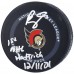 Шайба с автографом Brady Tkachuk Ottawa Senators Fanatics Authentic 2021 Model Official with 1st NHL Hat Trick 12/11/21 Inscription