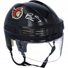 Autographed Ottawa Senators Brady Tkachuk Fanatics Authentic Black Mini Helmet
