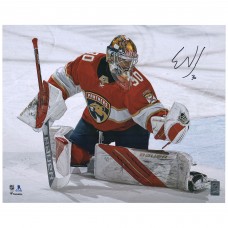 Autographed Florida Panthers Spencer Knight Fanatics Authentic 16 x 20 Save Photograph