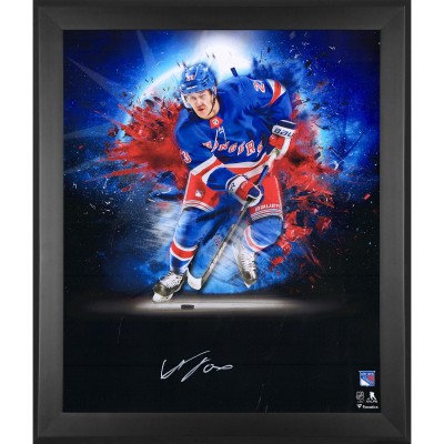 Autographed New York Rangers Adam Fox Fanatics Authentic Framed 20 x 24 In Focus Photograph