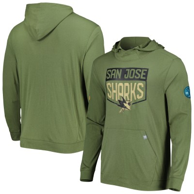 Толстовка San Jose Sharks Levelwear Thrive Tri-Blend - Olive