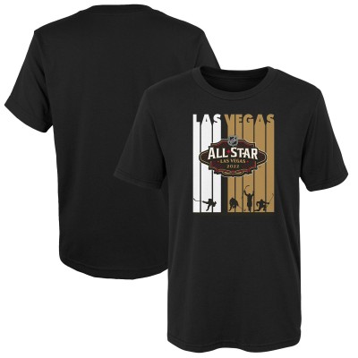 Футболка Youth 2022 NHL All-Star Game Vegas Topography - Black
