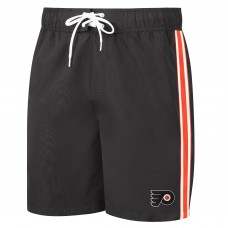 Philadelphia Flyers G-III Sports by Carl Banks Sand Beach Swim Shorts - Black/Orange