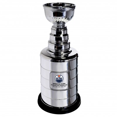 Edmonton Oilers 5-Time Stanley Cup Champions 25 Replica Team Trophy