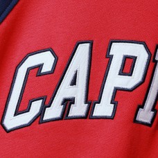 Washington Capitals Starter Game Time Raglan Pullover Sweatshirt - Red/Navy