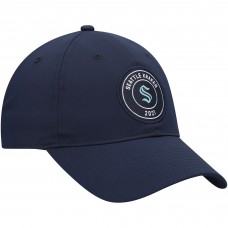 Бейсболка Seattle Kraken adidas Team Circle Slouch - Deep Sea Blue