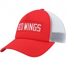 Detroit Red Wings adidas Team Plate Trucker Snapback Hat - Red/White
