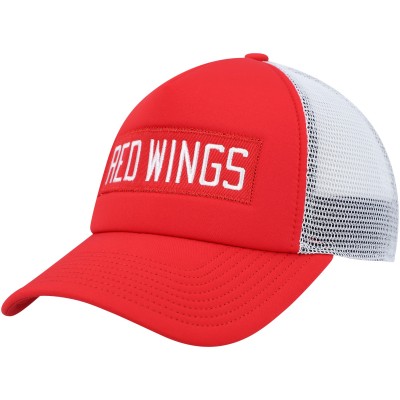 Бейсболка Detroit Red Wings adidas Team Plate Trucker - Red/White