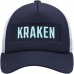 Бейсболка Seattle Kraken adidas Team Plate - Deep Sea Blue/White