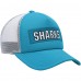 Бейсболка San Jose Sharks adidas Team Plate Trucker - Teal/White