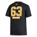 Футболка Brad Marchand Boston Bruins adidas Fresh Name & Number - Black