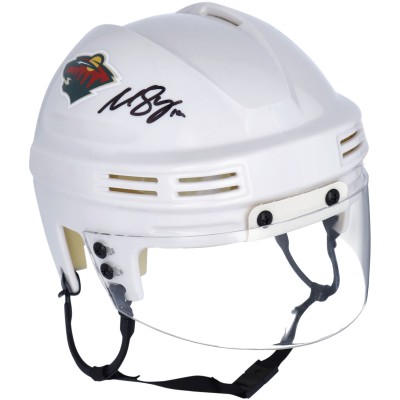 Шлем Matthew Boldy Minnesota Wild Fanatics Authentic Autographed White Mini