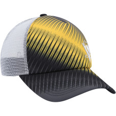 Женская бейсболка Pittsburgh Penguins adidas Black/White Graphic Foam Trucker
