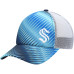Женская Бейсболка Seattle Kraken adidas Light Blue/White Graphic Foam Trucker