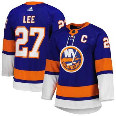 Игровая джерси Anders Lee New York Islanders adidas Captain Patch Primegreen Authentic Pro Home - Royal