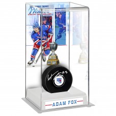 Autographed New York Rangers Adam Fox Fanatics Authentic 2021 Norris Trophy Winner Autographed Puck with Deluxe Tall Hockey Puck Case Autographed New York Rangers Adam Fox Fanatics Authentic 2021 Norris Trophy Winner Autographed Puck with Deluxe Tall Hockey Puck Case