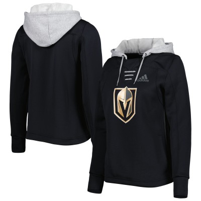 Толстовка Vegas Golden Knights adidas Womens Skate Lace Primeblue Team - Black