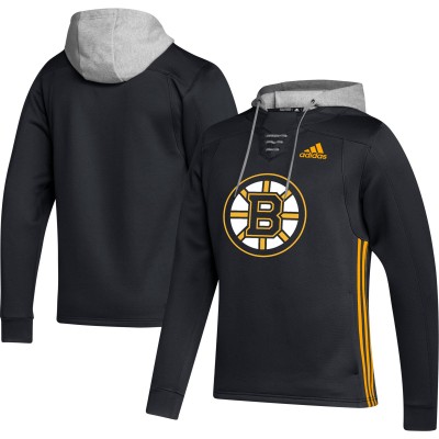 Толстовка Boston Bruins adidas Skate Lace Primeblue Team - Black