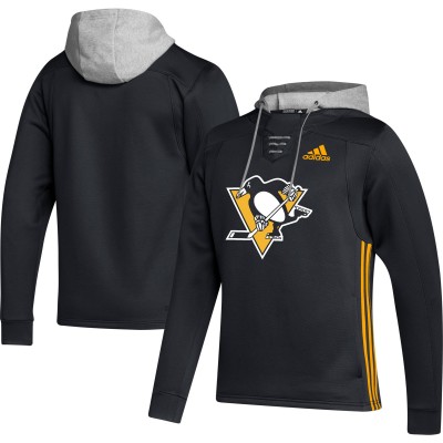Толстовка Pittsburgh Penguins adidas Skate Lace Primeblue Team - Black