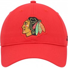 Chicago Blackhawks adidas Primary Logo Slouch Adjustable Hat - Red